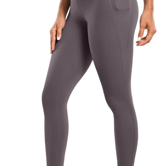 CRZ YOGA Butterluxe Leggings 28 Inches - High Waisted with Pockets Buttery Soft - Picture 2 of 4